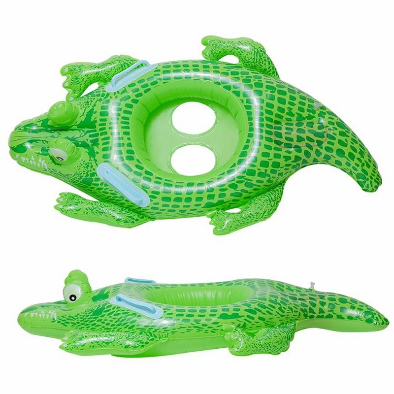 Bath Beach Toys |   Crocodile Swimming Ring Pool Inflatable Cartoon Aminal Floats Bath Beach Toys Bath Beach Toys