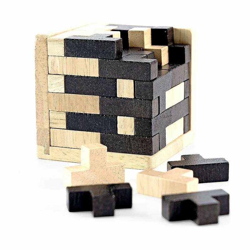 Building Blocks |   3D Puzzle Wooden Cube – Educational Creative Brain Teaser Toy Building Blocks Building Blocks