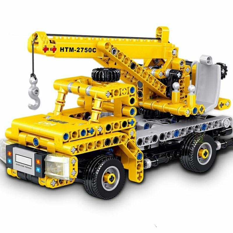 Building Blocks |   Engineering Bulldozer Crane Dump Truck Technical Building Toy For Children Building Blocks Building Blocks