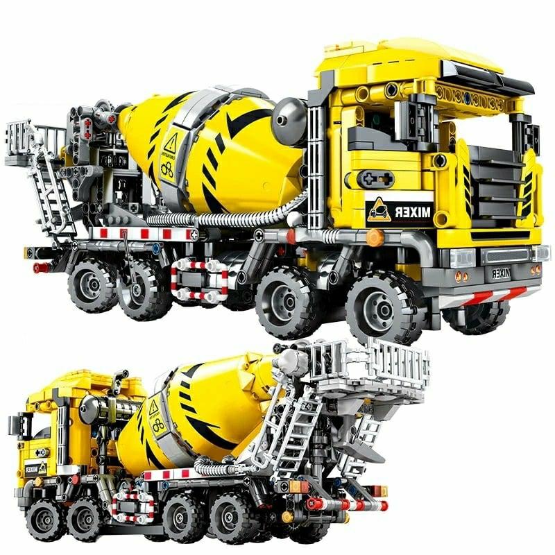 Building Blocks |   Engineering Bulldozer Crane Dump Truck Technical Building Toy For Children Building Blocks Building Blocks