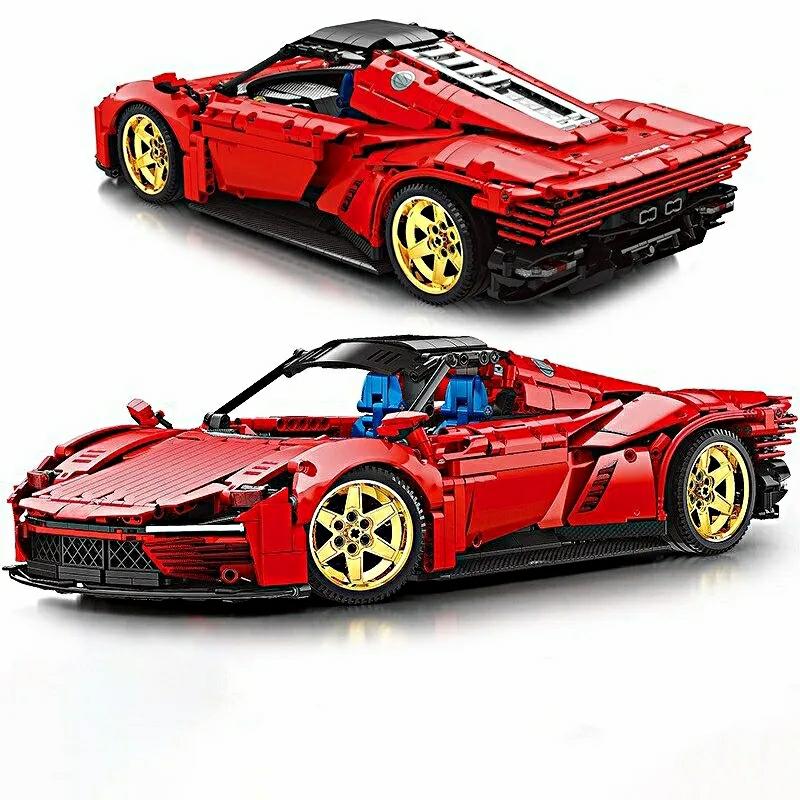 Building Blocks |   Red Supercar Model Building Blocks Racing Sports Car Vehicle Construction Bricks Toys Building Blocks Building Blocks