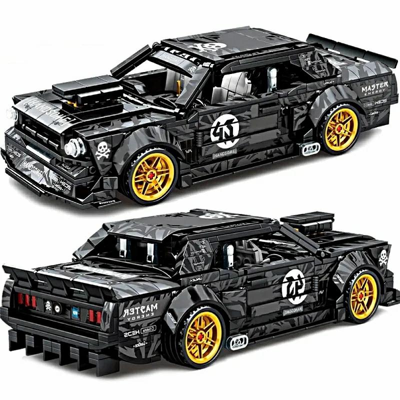 Building Blocks |   Speed Champions Mustang – Moc Model Building Blocks City Pull Back Sport Car Racing Bricks Gift Toys For Kids 828 Pcs Building Blocks Building Blocks