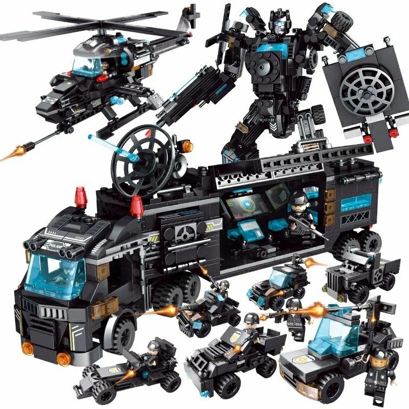 Building Blocks |   Swat Police Building Blocks Figurines Diy Toys For Kids Building Blocks Building Blocks