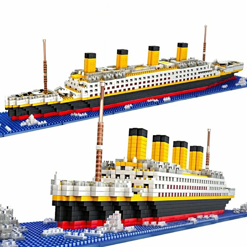 Building Blocks |   Titanic Ship Building Blocks Set 3D Educational Toys For Kids Building Blocks Building Blocks