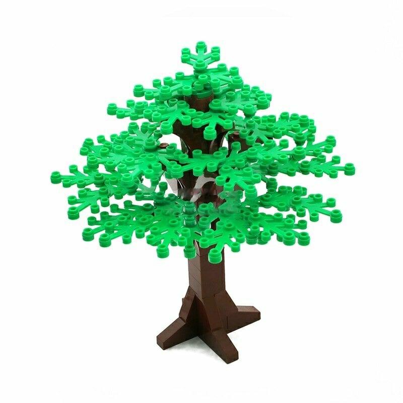 Building Blocks |   Tree Building Blocks Colorful Plant Toy Building Blocks Army Green