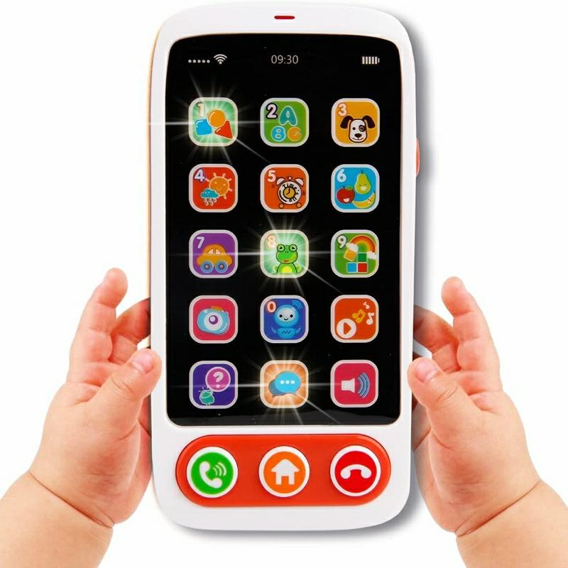 Educational Toys |   Baby Cell Phone Toy – Big Touch Screen Lights Music Educational Toy For Kids Educational Toys Educational Toys