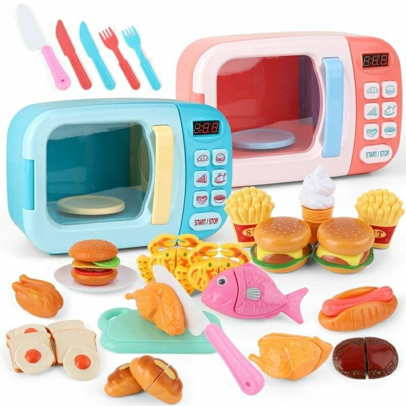 Educational Toys |   Baby Kitchen Toy Food Cooking Simulation Educational Montessori Toys Educational Toys Blue