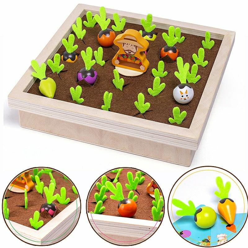 Educational Toys |   Carrot Harvest Planting Wooden Montessori Toys For Toddler Educational Toys Educational Toys