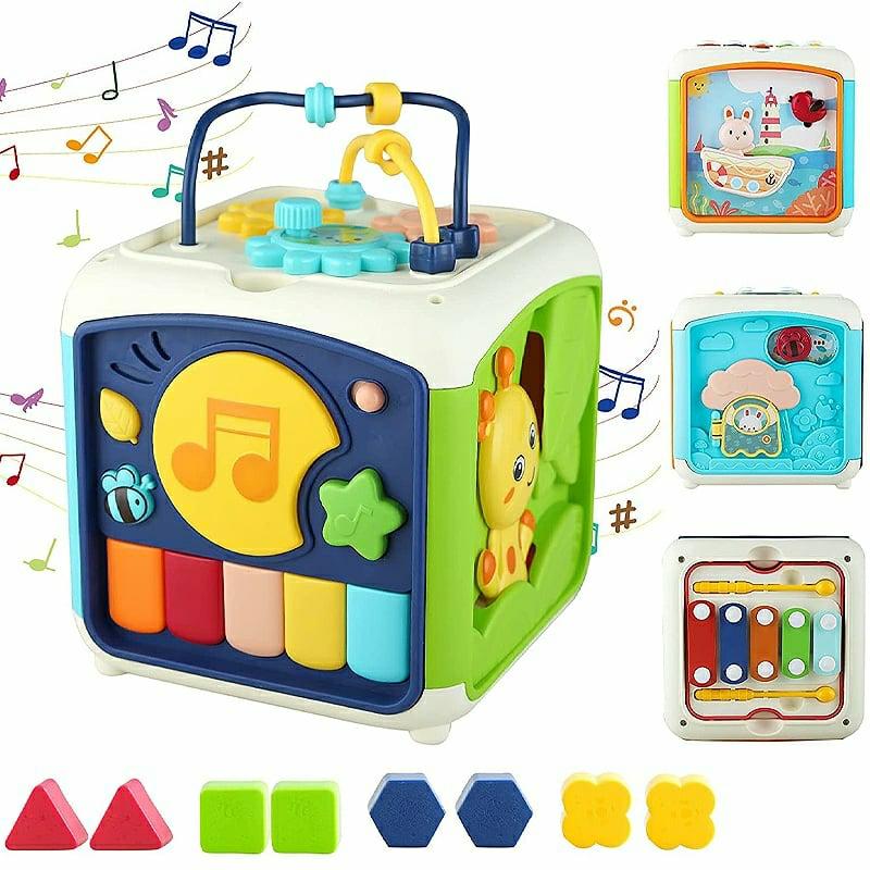 Educational Toys |   Cube Electric Drum Piano Music Educational Toys For Baby Educational Toys Educational Toys