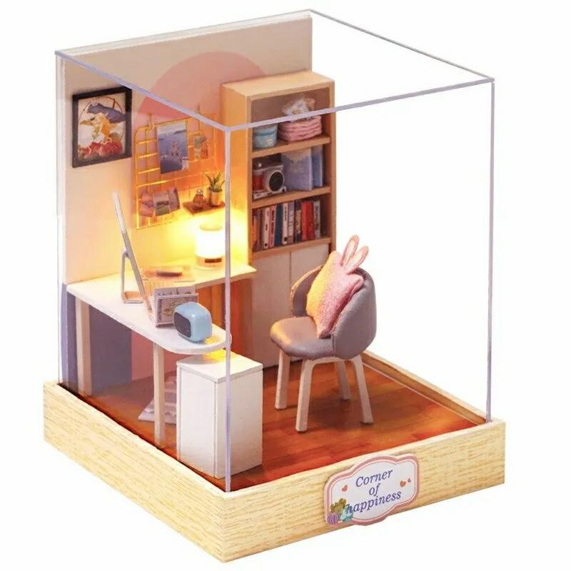 Educational Toys |   Dollhouse Furniture Miniature Wooden Doll House Box Diy Educational Toys Educational Toys