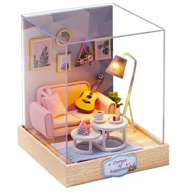 Educational Toys |   Dollhouse Furniture Miniature Wooden Doll House Box Diy Educational Toys Educational Toys