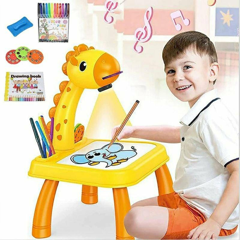 Educational Toys |   Drawing Projector Table For Kids Trace And Draw Projector Toy With Light & Music Educational Toys Educational Toys