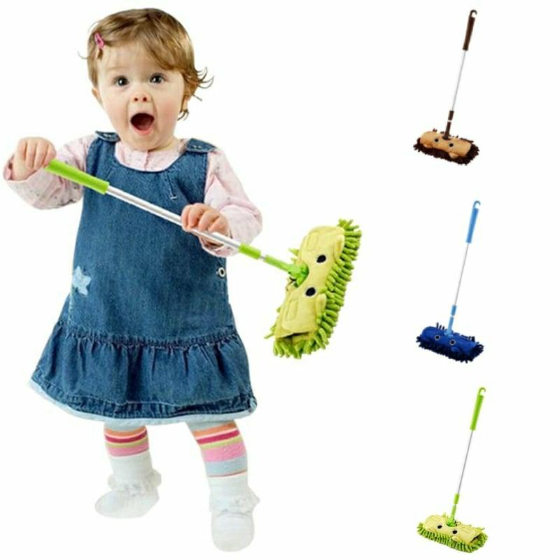 Educational Toys |   Kids Broom Floor Cleaning Stretchable Toy Educational Toys Blue