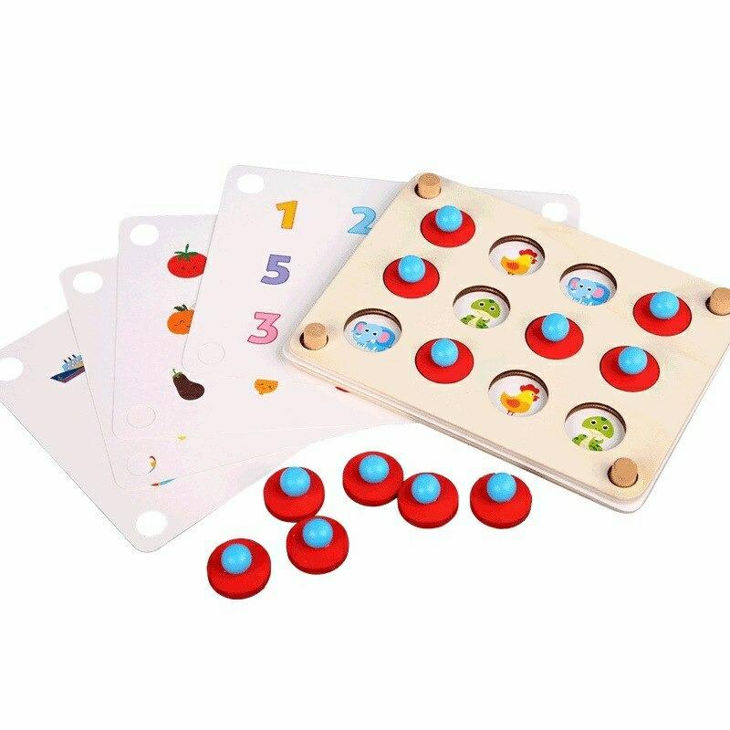 Educational Toys |   Montessori Educational Wooden Kids Games Match Fruit Educational Toys Educational Toys