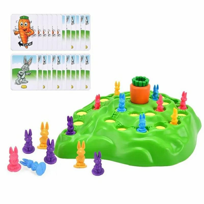 Educational Toys |   Rabbit Trap Game Toy – Rabbit Cross Country Race Spinning Turnip Drop Board Game Educational Toys Educational Toys