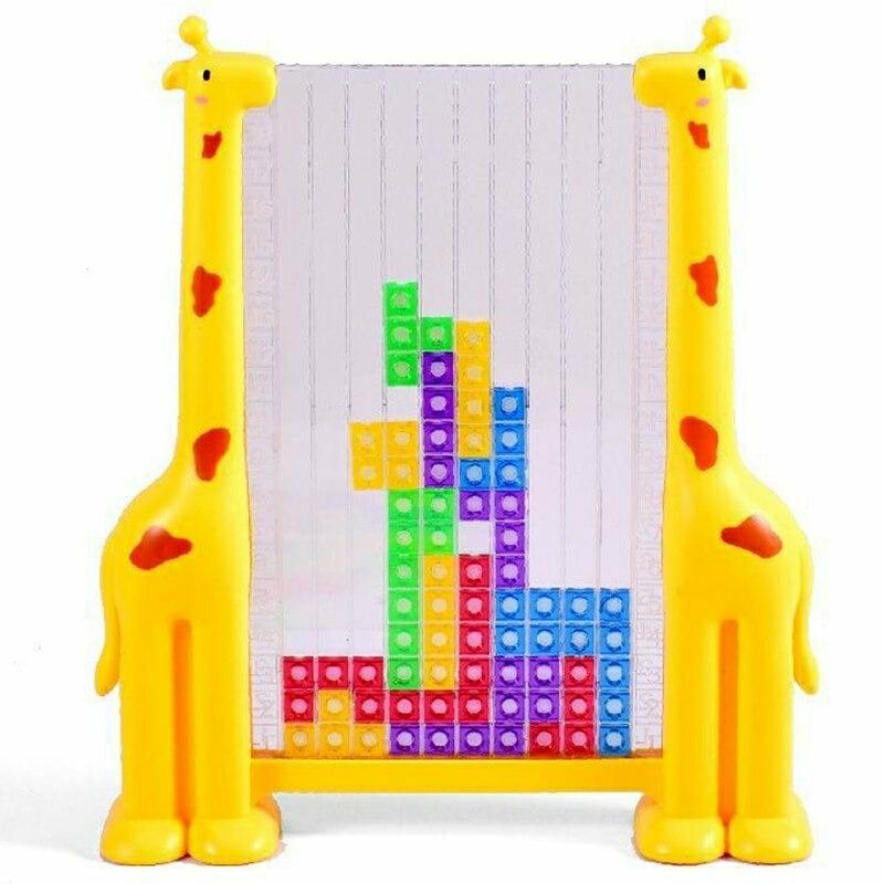 Educational Toys |   Tetris Game Building Blocks 2 In 1 Board Game Educational Toys Blue