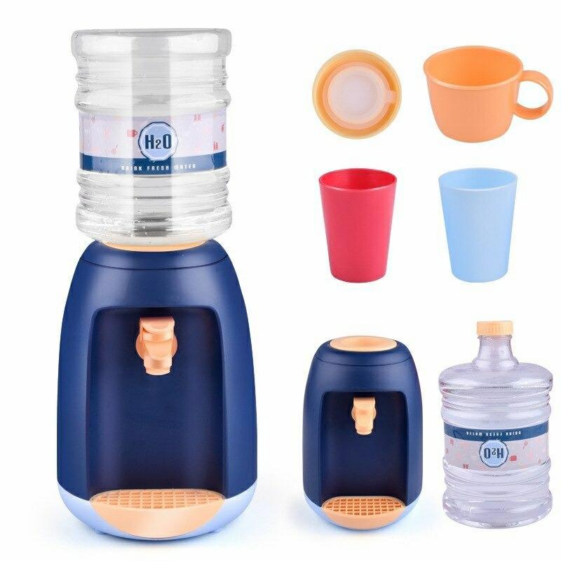 Educational Toys |   Water Dispenser Mini Drinking Fountain Children Simulation Device Toy Educational Toys Blue