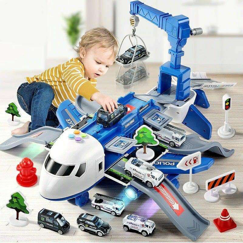 Engineering Toys |   Airplane Large Size Cargo Simulation Kids Toy Engineering Toys Blue