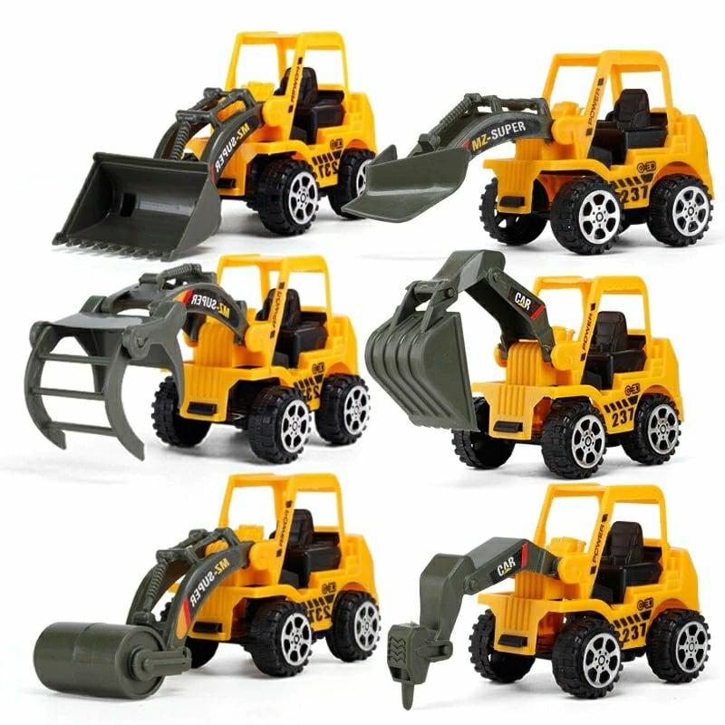 Engineering Toys |   Baby Plastic Construction Engineering 6Pcs Vehicle Toys Engineering Toys Engineering Toys