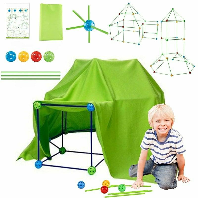 Engineering Toys |   Castles Tunnels Kids Tent Play Construction Fort Building Kit Toy Educational Toys Educational Toys