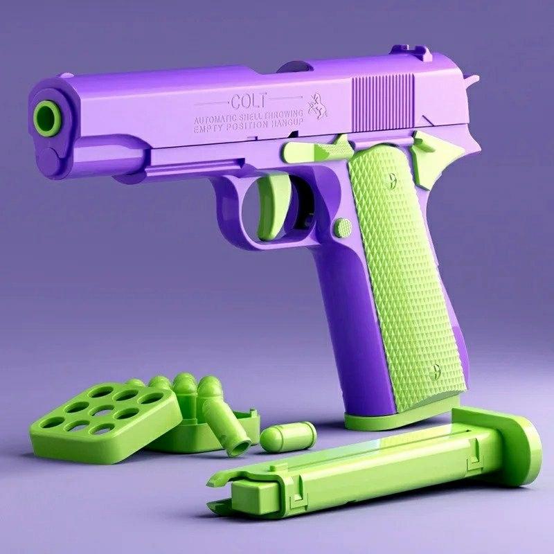 Engineering Toys |   Fidget Gun Toy Desert Eagle Rapid Gun Fire Fun Toy Engineering Toys Blue