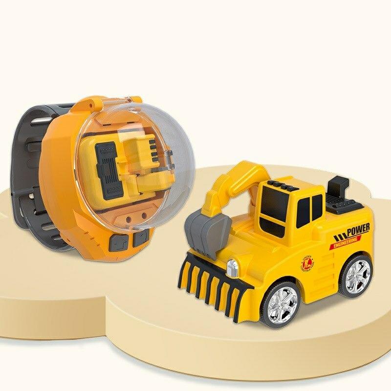 Engineering Toys |   Remote Control Watch Small Car – Vehicle Excavator Boy Charging Model Car Bulldozer Mixer Children’s Gift Engineering Toys Engineering Toys