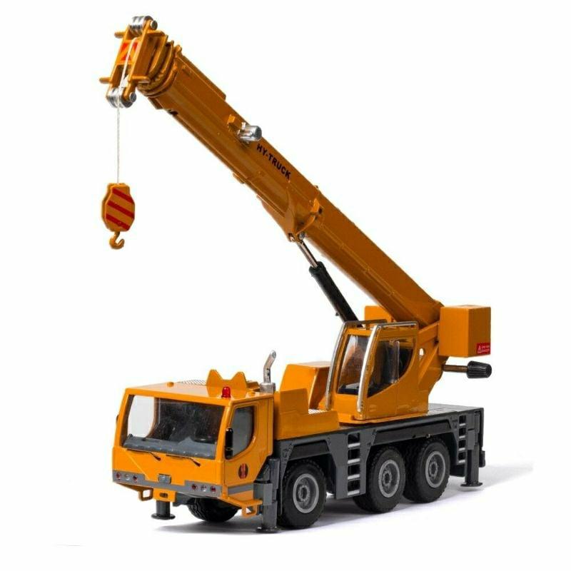 Engineering Toys |   Wheeled Crane Alloy Car Model Simulate Engineering Crane Toy Decoration Engineering Toys Engineering Toys