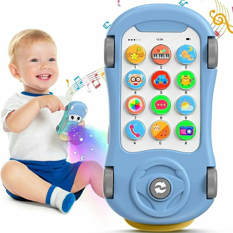 Musical Toys |   Baby Light Projector Mobile Phone Educational Montessori Musical Toys Musical Toys Blue