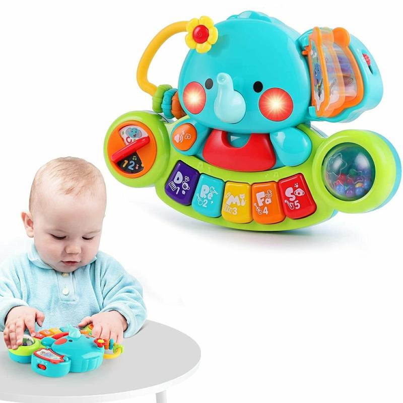 Musical Toys |   Baby Piano Elephant Music Light Up Educational Keyboard Toys Musical Toys Musical Toys