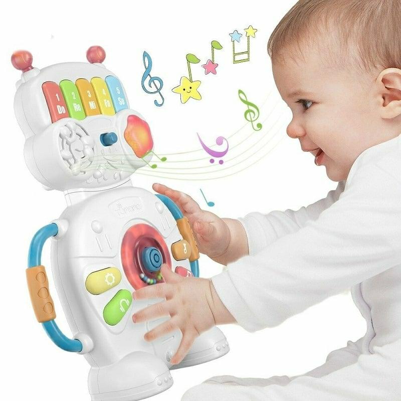 Musical Toys |   Baby Robot Educational Music And Lights Piano Keyboard Toy Musical Toys Musical Toys