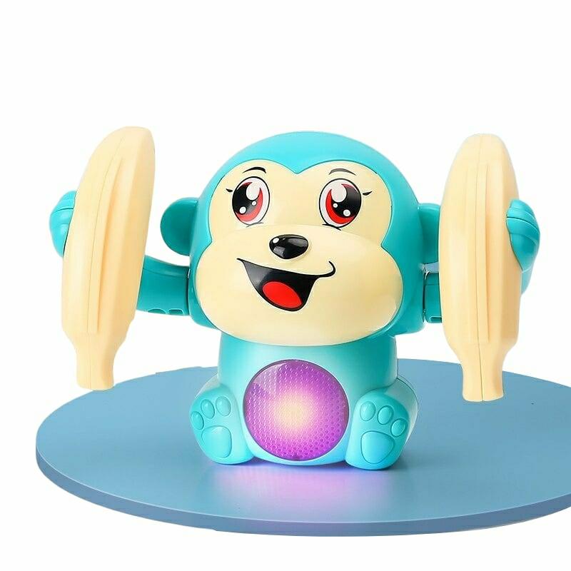 Musical Toys |   Electric Tumbling Monkey Light Music Baby Toys Musical Toys Blue