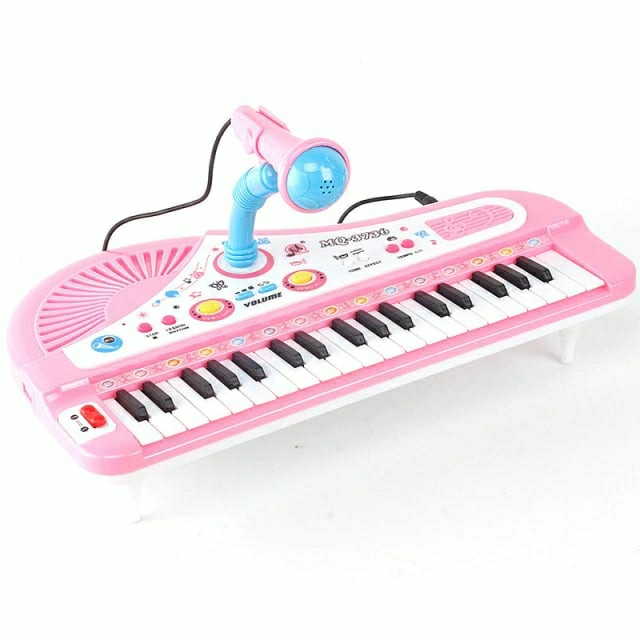 Musical Toys |   Kids Mini Piano Electronic Keyboard Microphone Musical Instrument Toy Musical Toys Blue