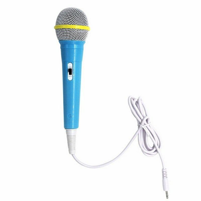 Musical Toys |   Kids Wired Microphone Musical Instrument Singing Musical Toys Blue