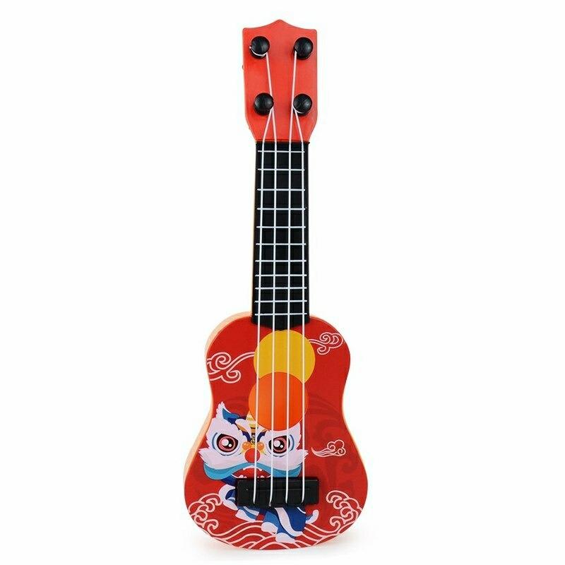 Musical Toys |   Mini Guitar 4 Strings Classical Ukulele Guitar Toy Musical Toys Beige