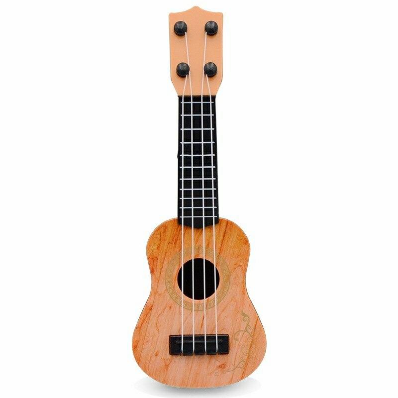 Musical Toys |   Mini Guitar 4 Strings Classical Ukulele Guitar Toy Musical Toys Beige