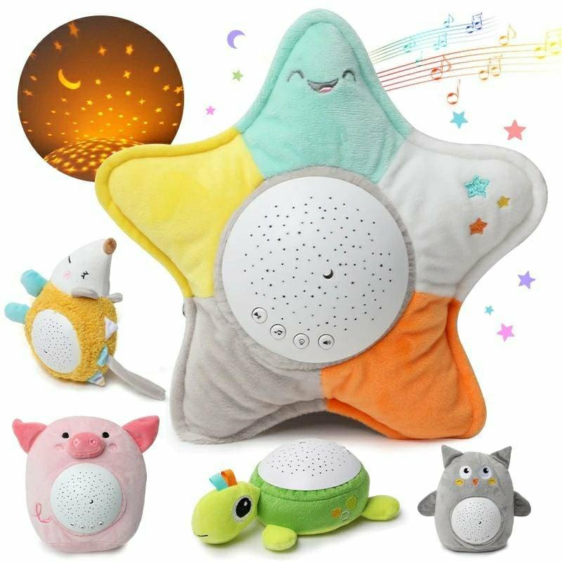 Musical Toys |   Plush Toy Soft Stuffed Animal Light Diy With Music & Stars Projector Musical Toys Musical Toys