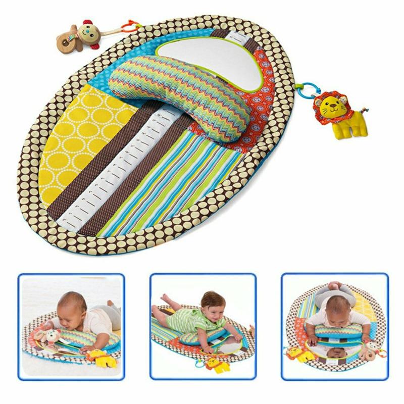 Playpens Playmats |   Baby Tummy Time Play Mat Ergonomic Pillow Mirror Squishy Toys Playpens Playmats Playpens Playmats