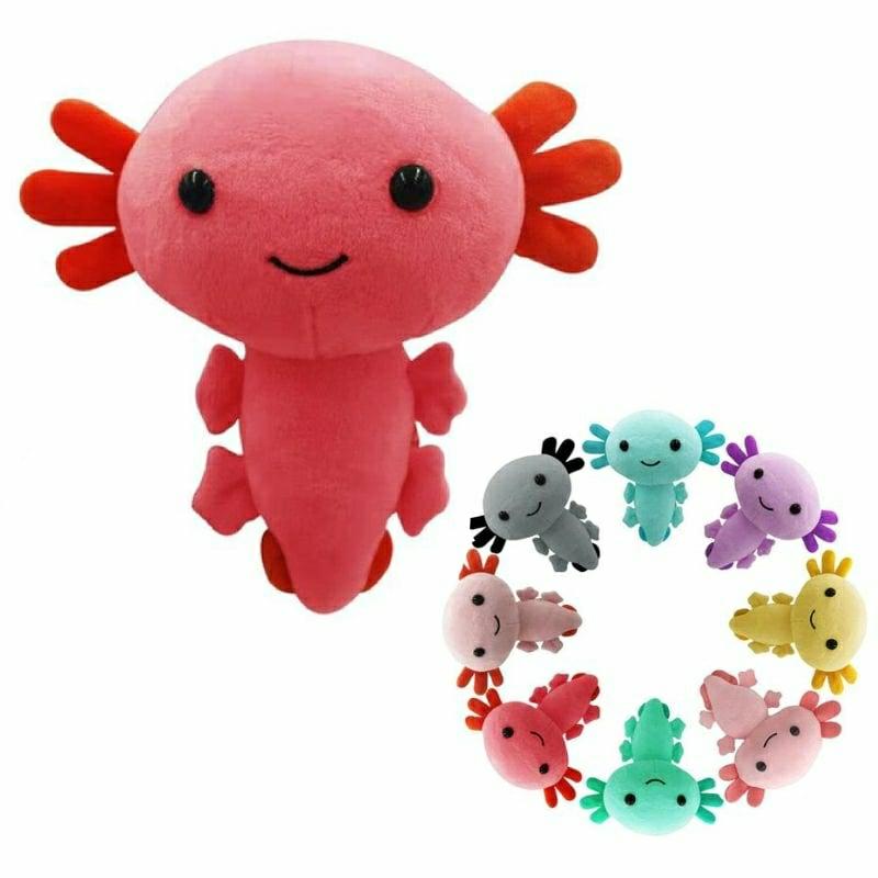 Stuffed Toys |   Axolotl Plush Toy – Kawaii Animal Axolotl Plushie Stuffed Doll Stuffed Toys Blue