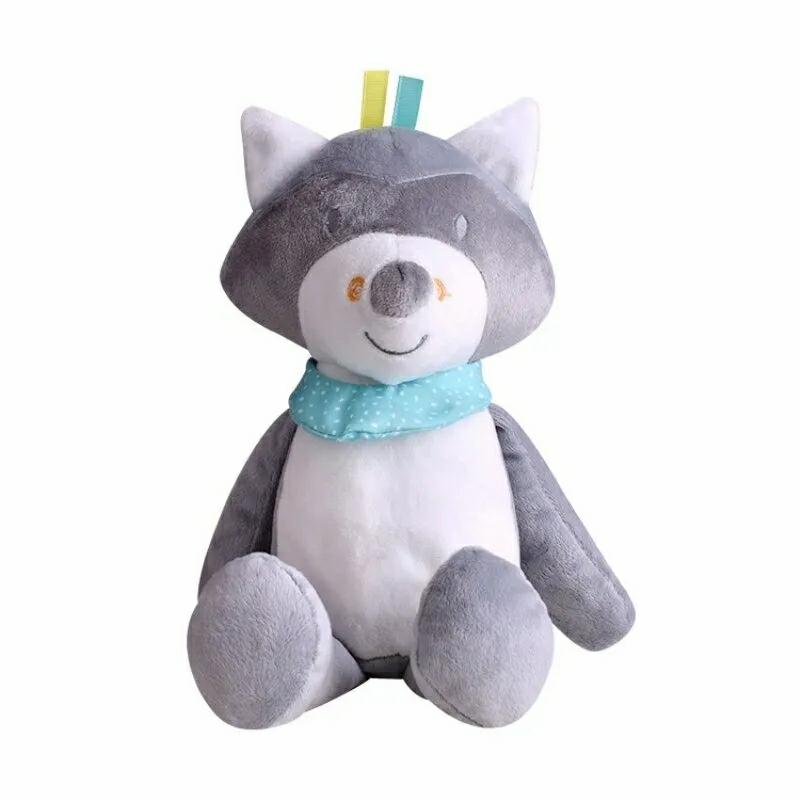 Stuffed Toys |   Baby Sleep Soother Stuffed Plush – Night Lamp Led Animal Plush Toy With Music – Raccoon Musical Toys Musical Toys