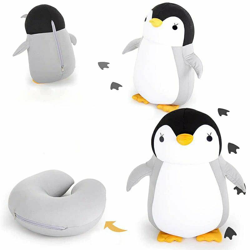 Stuffed Toys |   Baby U-Shaped Pillow Penguin Plush Toy Stuffed Toys Black