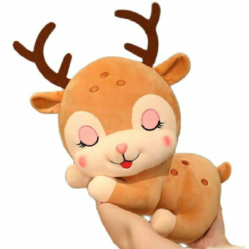 Stuffed Toys |   Deer Plush Toy Stuffed Cute Cartoon Animal Stuffed Toys Brown