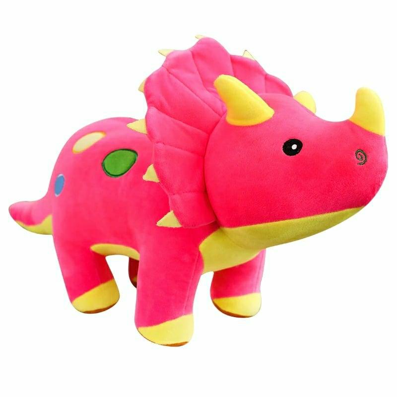 Stuffed Toys |   Dinosaur Plush Toys Cartoon Triceratops Cute Stuffed Toy Dolls Stuffed Toys Blue