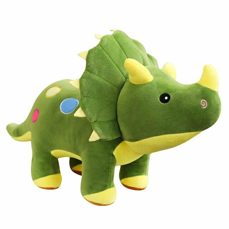 Stuffed Toys |   Dinosaur Plush Toys Cartoon Triceratops Cute Stuffed Toy Dolls Stuffed Toys Blue