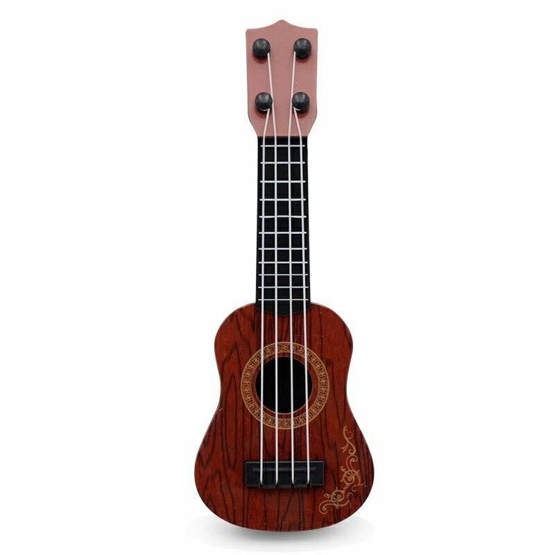 Musical Toys |   Mini Guitar 4 Strings Classical Ukulele Guitar Toy Musical Toys Beige