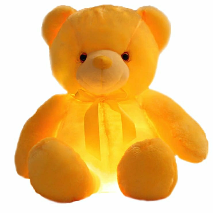 Stuffed Toys |   Glowing Light Adorable Bear Stuffed Plush Toy Animal Stuffed Toys Blue